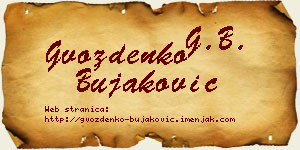 Gvozdenko Bujaković vizit kartica